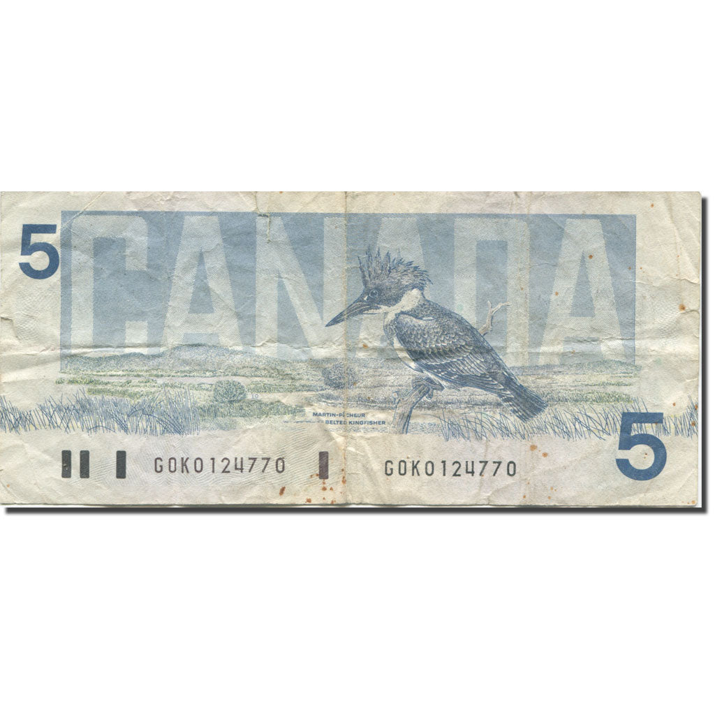 Banknote, Canada, 5 Dollars, 1986, Undated (1986), KM:95c, AG(1-3)