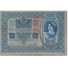 Geldschein, Österreich, 1000 Kronen, 1919, Old date-2.1.1902 (1919), KM:59, SGE