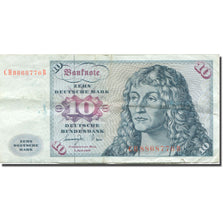 Billet, République fédérale allemande, 10 Deutsche Mark, 1977, 1977-06-01