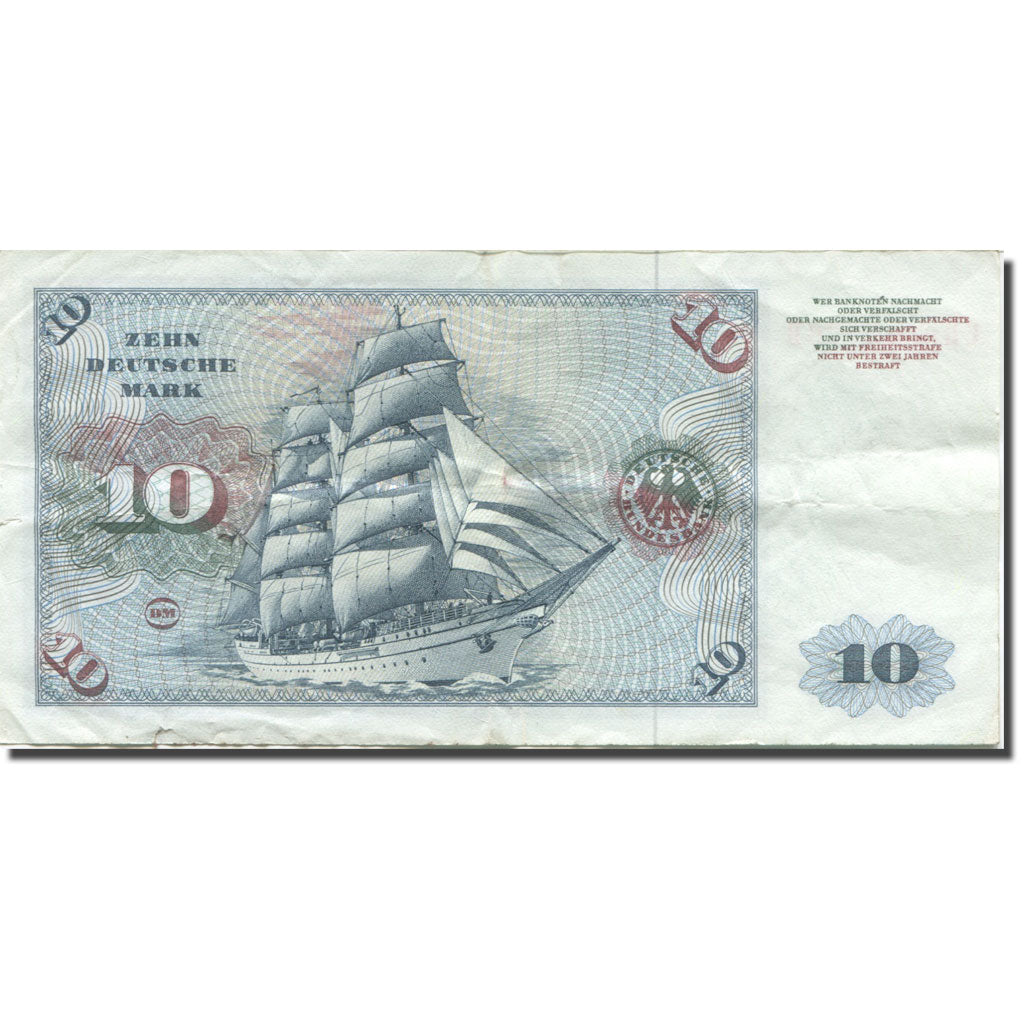 Banknote, GERMANY - FEDERAL REPUBLIC, 10 Deutsche Mark, 1977, 1977-06-01