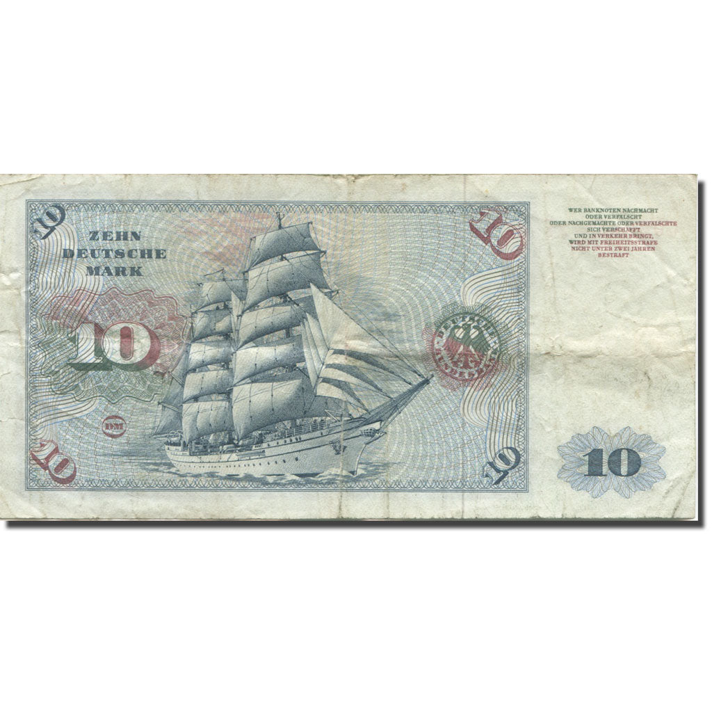 Banknote, GERMANY - FEDERAL REPUBLIC, 10 Deutsche Mark, 1977, 1977-06-01