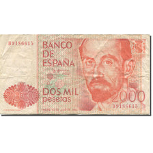 Banknote, Spain, 2000 Pesetas, 1980, 1980-07-22, KM:159, VF(20-25)