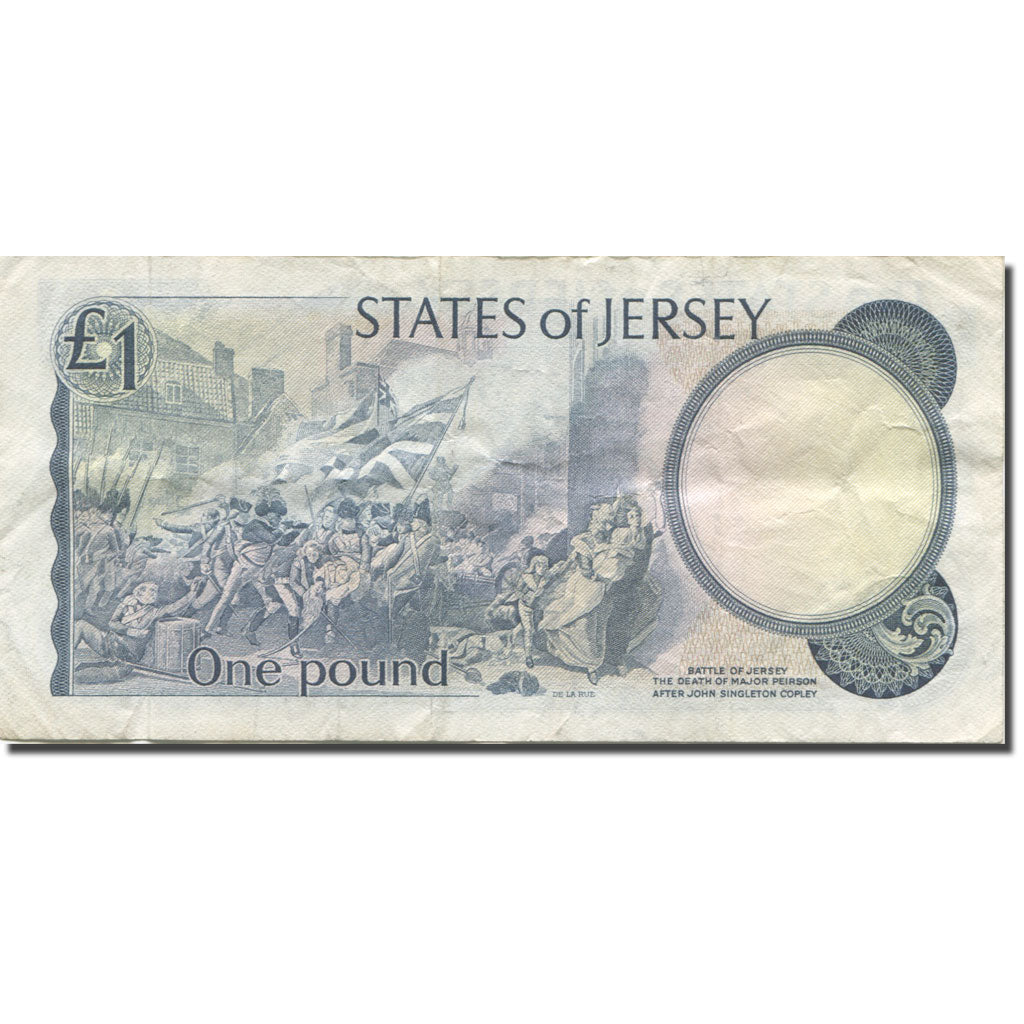 Banknote, Jersey, 1 Pound, 1976-1988, Undated (1976-88), KM:11b, VF(20-25)
