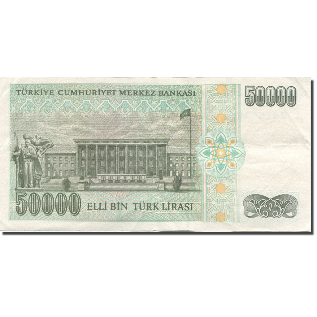 Banknote, Turkey, 50,000 Lira, 1995, Old Date : 14.11.1970 (1995)., KM:204