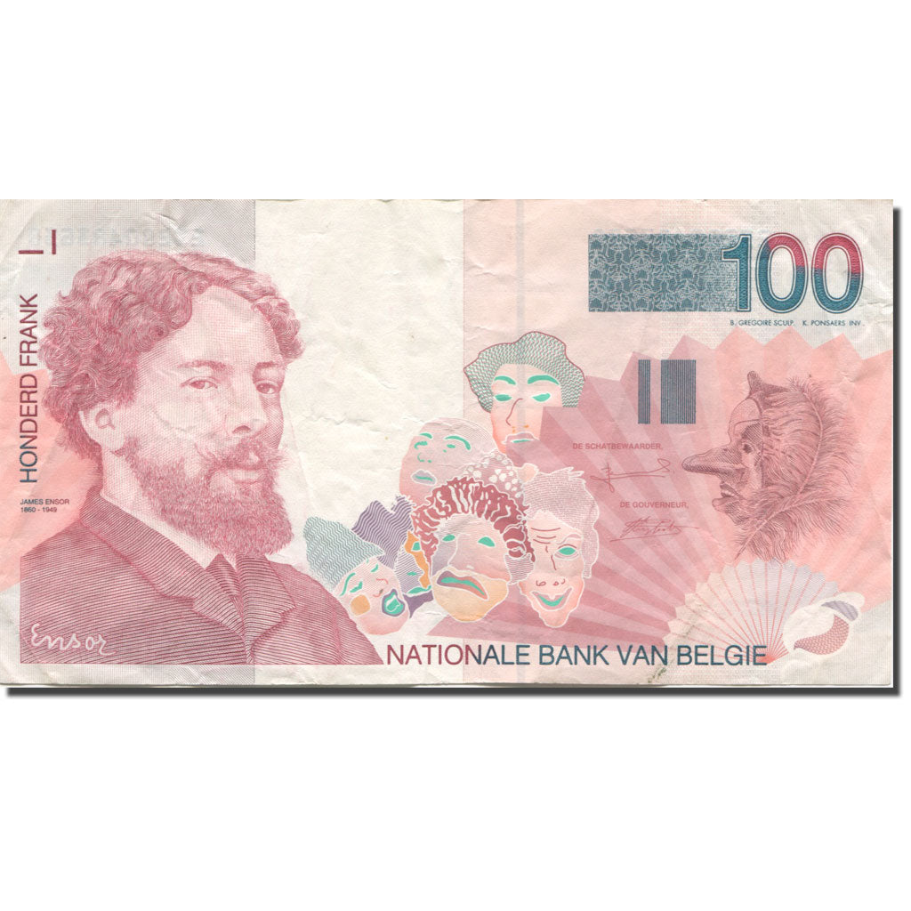 Banknote, Belgium, 100 Francs, 1995-2001, Undated (1995-01), KM:147, EF(40-45)
