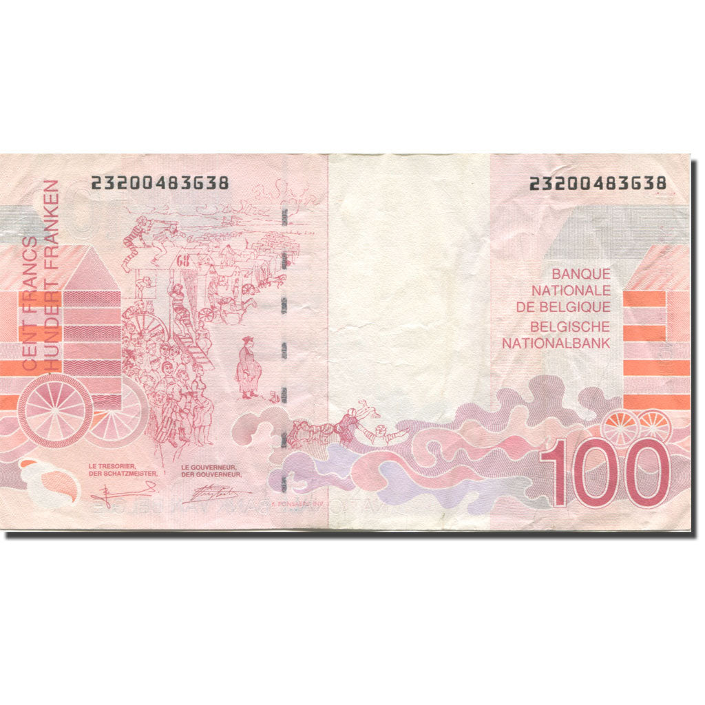Banknote, Belgium, 100 Francs, 1995-2001, Undated (1995-01), KM:147, EF(40-45)