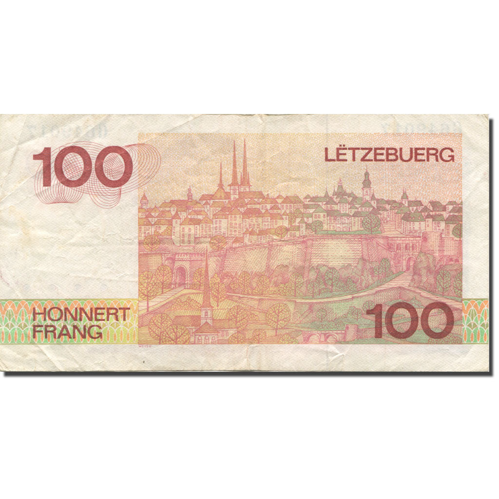 Geldschein, Luxemburg, 100 Francs, 1986, Undated (1986), KM:58a, S