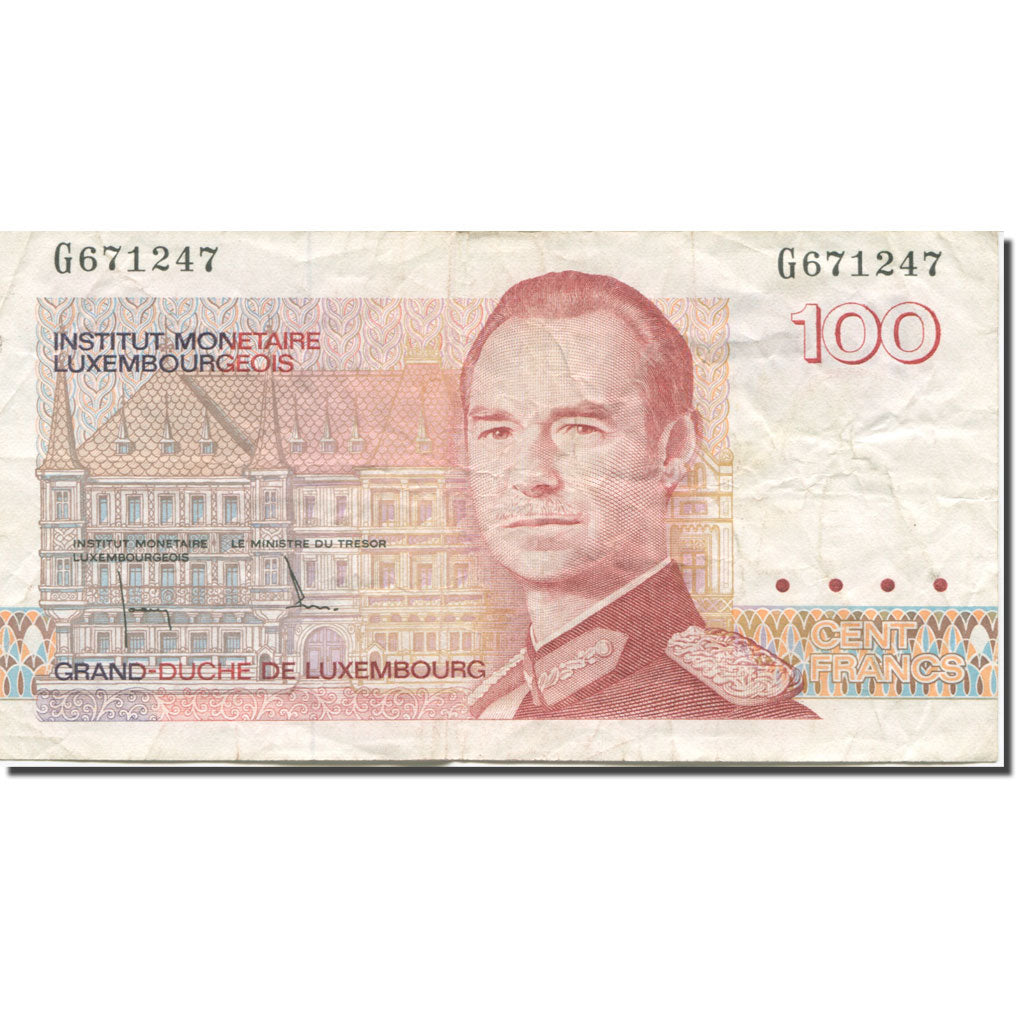 Geldschein, Luxemburg, 100 Francs, 1986, Undated (1986), KM:58a, S