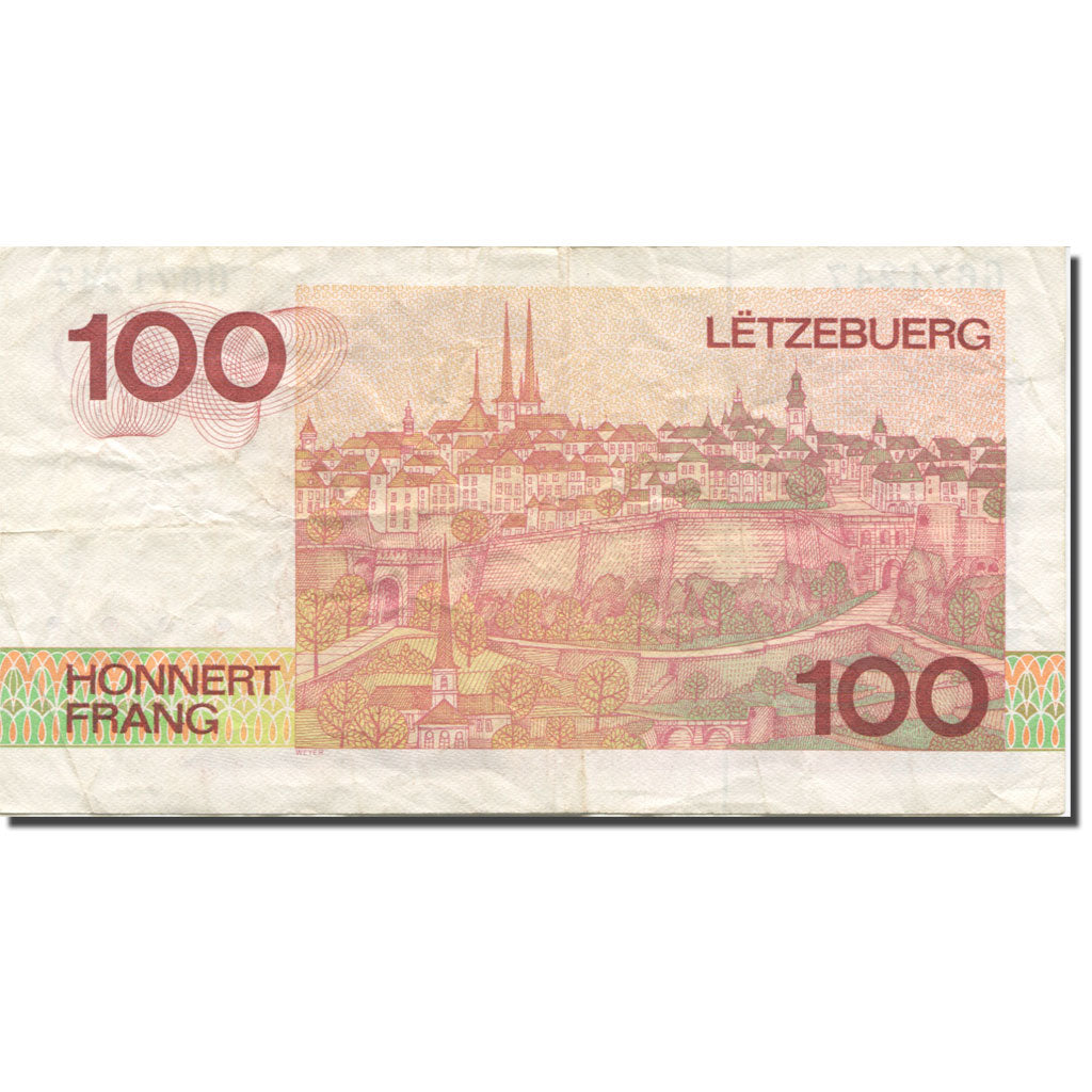 Geldschein, Luxemburg, 100 Francs, 1986, Undated (1986), KM:58a, S
