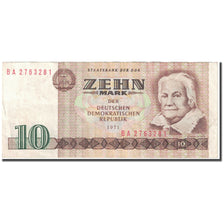 Banknote, Germany - Democratic Republic, 10 Mark, 1985, 1985 (Old Date : 1971).