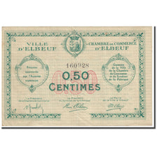 France, Elbeuf, 50 Centimes, VF(20-25), Pirot:55-1