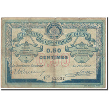 France, Dieppe, 50 Centimes, VG(8-10), Pirot:52-1