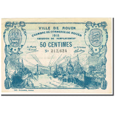 França, Rouen, 50 Centimes, 1918, EF(40-45), Pirot:110-37