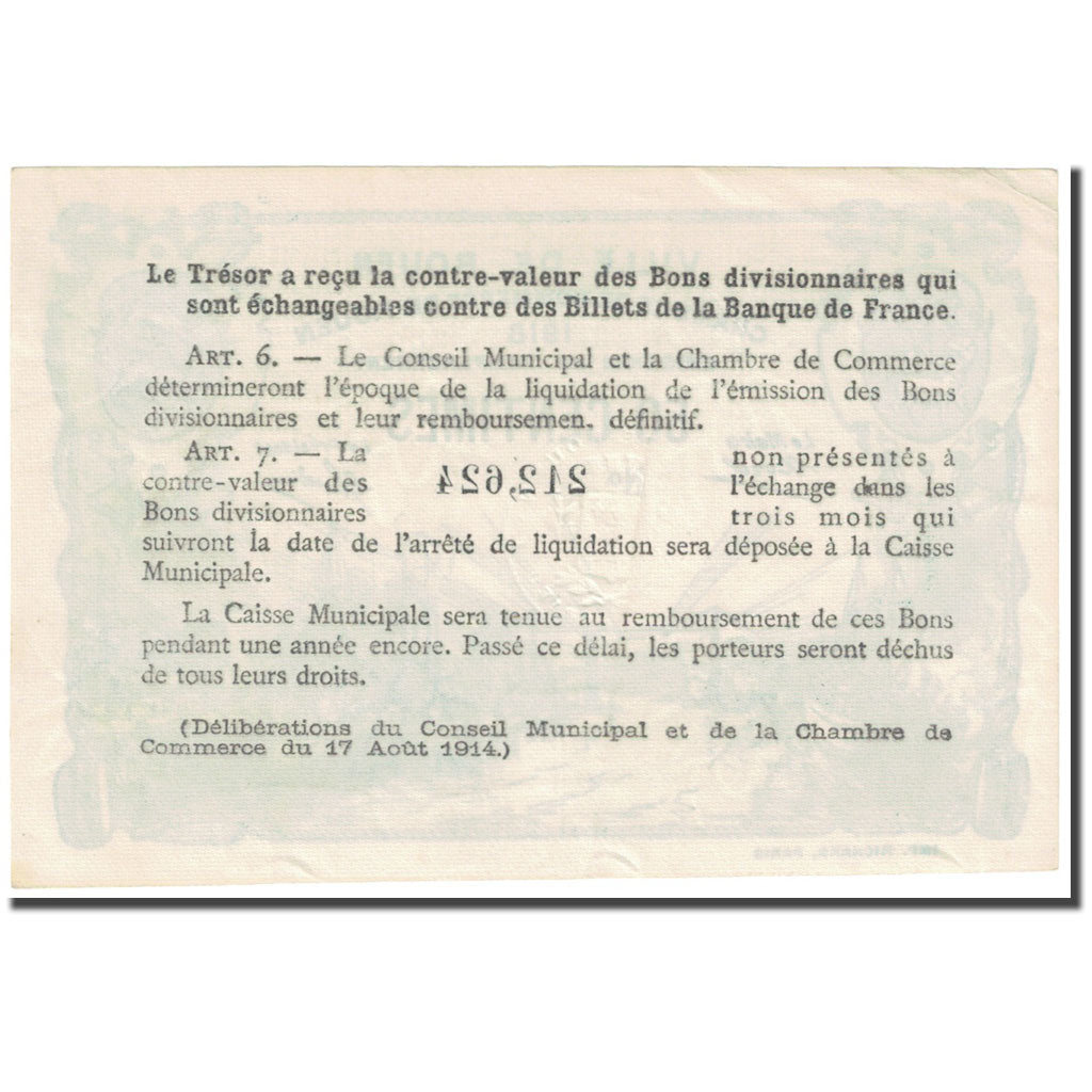 França, Rouen, 50 Centimes, 1918, EF(40-45), Pirot:110-37