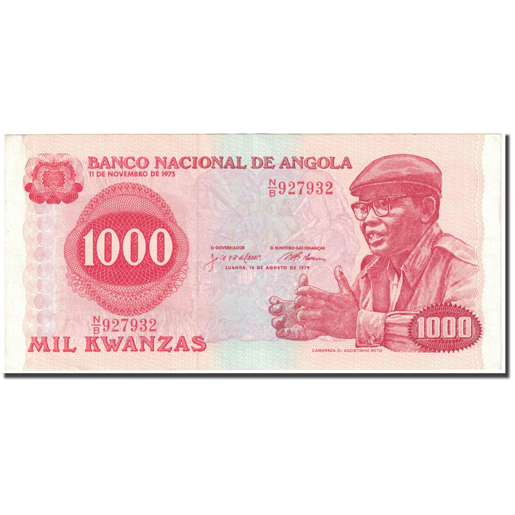 Biljet, Angola, 1000 Kwanzas, 1979, 1979-08-14, KM:117a, SUP