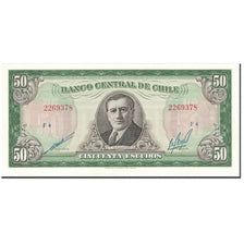 Banknote, Chile, 50 Escudos, 1973-1975, Undated (1973-75), KM:140b, UNC(65-70)
