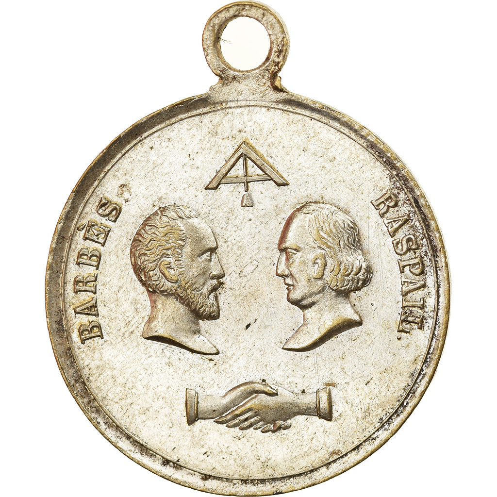 Francia, medaglia, Deuxième République, Barbès-Raspail, History, 1848, SPL-