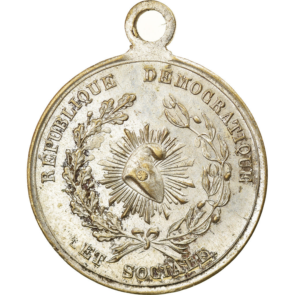 Francia, medaglia, Deuxième République, Barbès-Raspail, History, 1848, SPL-