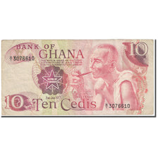 Biljet, Ghana, 10 Cedis, 1977, 1977-01-02, KM:16e, TB