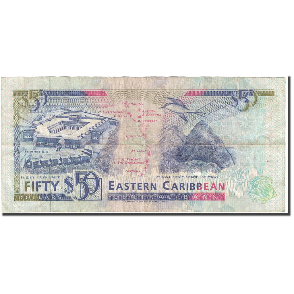 Banknote, East Caribbean States, 50 Dollars, 1993, Undated (1993), KM:29l