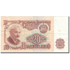Banknote, Bulgaria, 20 Leva, 1974, Undated (1974), KM:97a, EF(40-45)