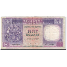 Banknote, Hong Kong, 50 Dollars, 1987, 1987-01-01, KM:193a, VF(20-25)
