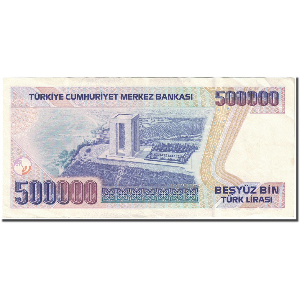 Banknote, Turkey, 500,000 Lira, 1993, 1993 (Old Date : 1970)., KM:208, EF(40-45)