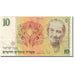 Banconote, Israele, 10 New Sheqalim, 1987, Undated (1987/5747)., KM:53b, MB