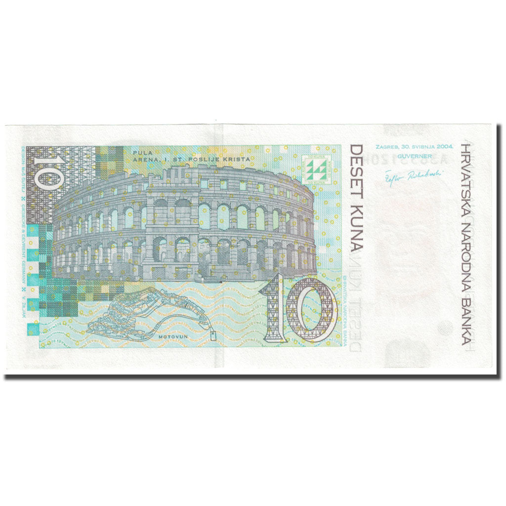 Banknote, Croatia, 10 Kuna, 2004, 2004-08-30, KM:45, UNC(65-70)
