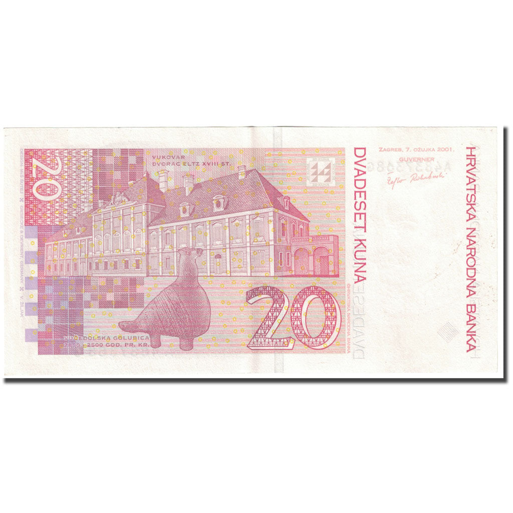 Banknote, Croatia, 20 Kuna, 2001, 2001-03-07, KM:39, EF(40-45)