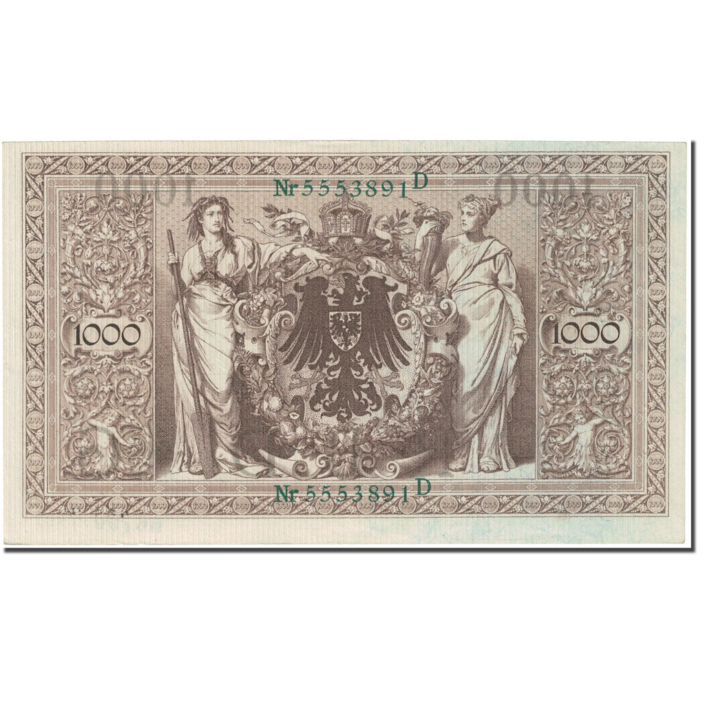 Banknote, Germany, 1000 Mark, 1918-1922, 1918-1922 (Old Date : 1910-04-21)