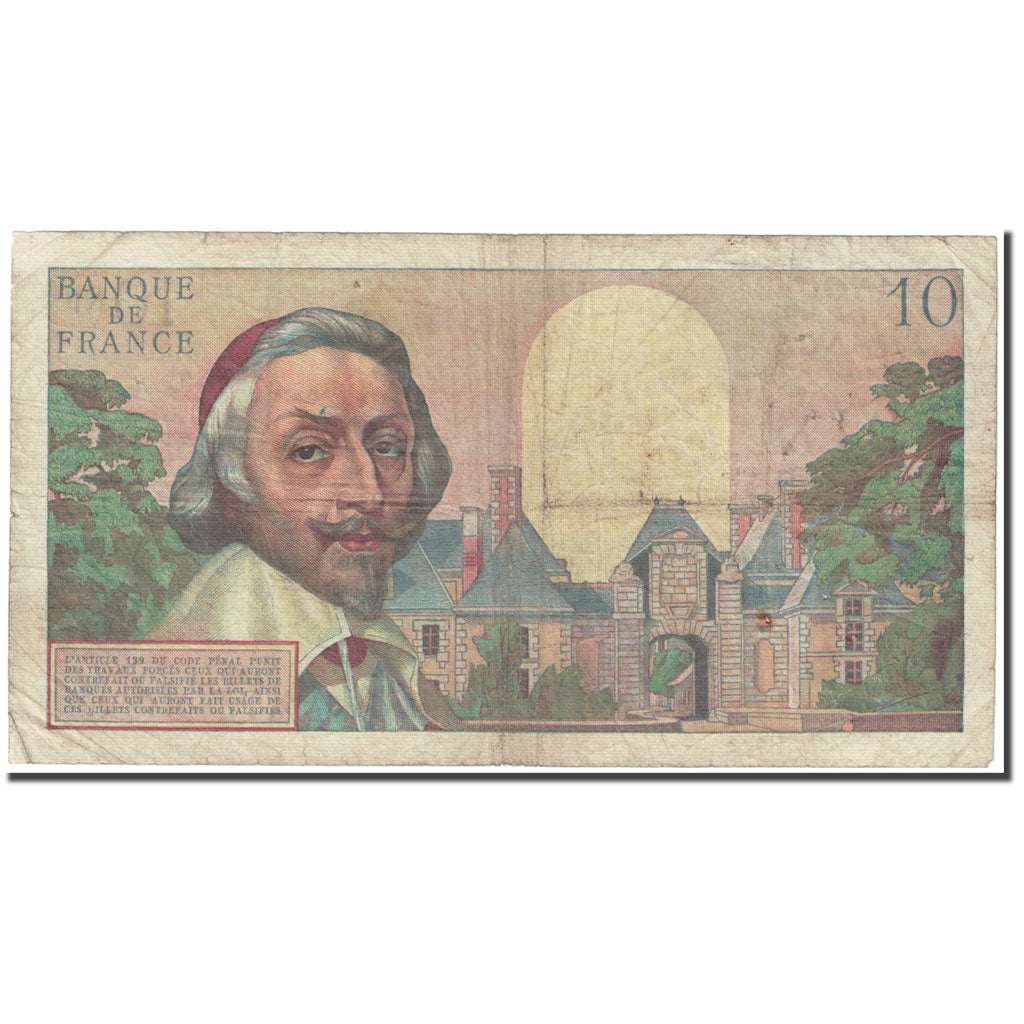 Francia, 10 Nouveaux Francs, Richelieu, 1960, 1960-02-04, BC, Fayette:57.5