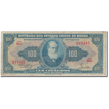 Banknote, Brazil, 100 Cruzeiros, 1955, Undated (1955), KM:153a, VF(20-25)