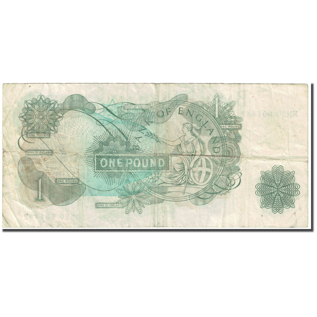 Banknote, Great Britain, 1 Pound, 1970-1977, Undated (1970-77), KM:374g
