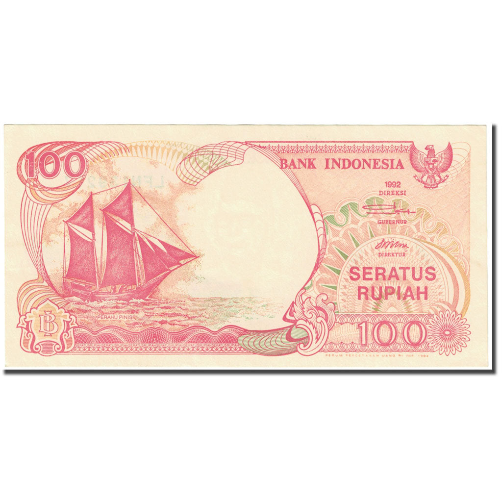 Geldschein, Indonesien, 100 Rupiah, 1994, 1994 (Old Date : 1992)., KM:127c, UNZ-