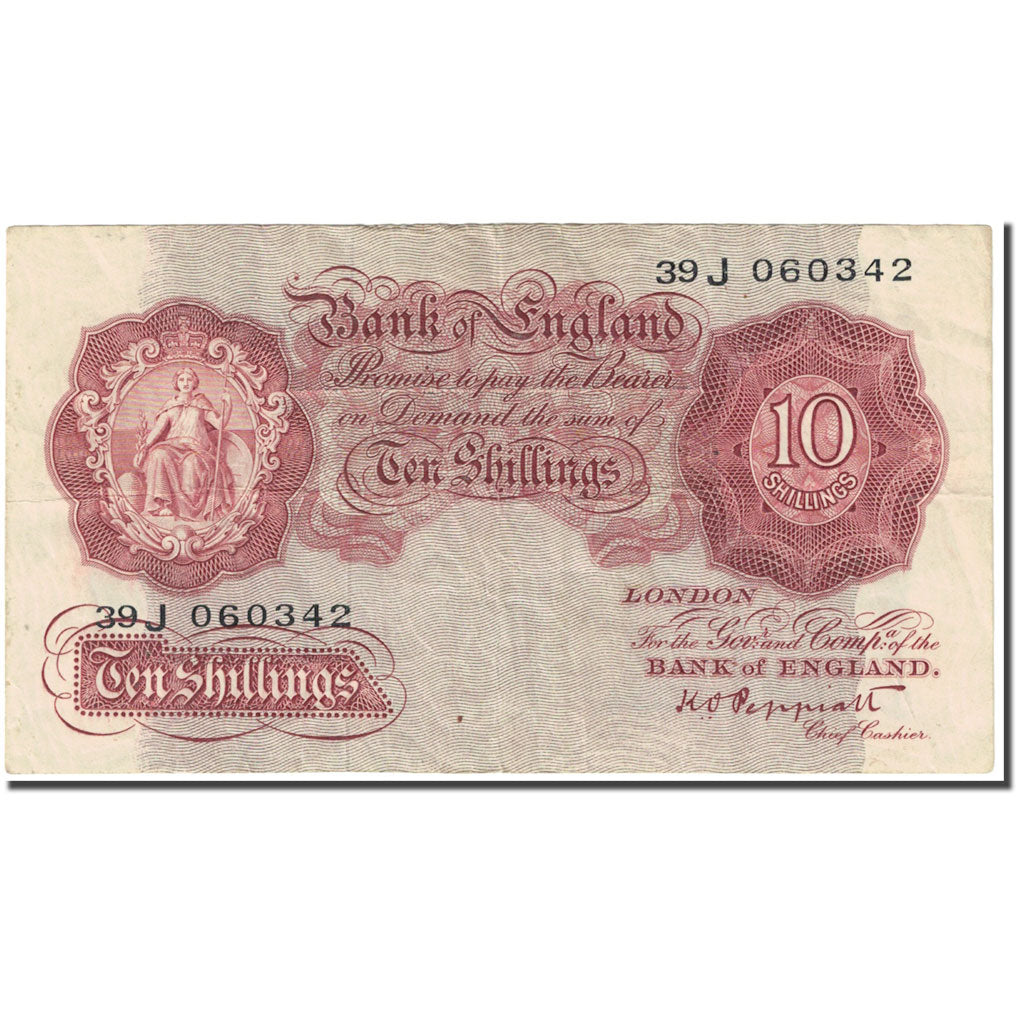 Banknote, Great Britain, 10 Shillings, 1948, Undated (1948), KM:368a, VF(20-25)