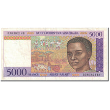 Banknote, Madagascar, 5000 Francs = 1000 Ariary, 1995, Undated (1995), KM:78b