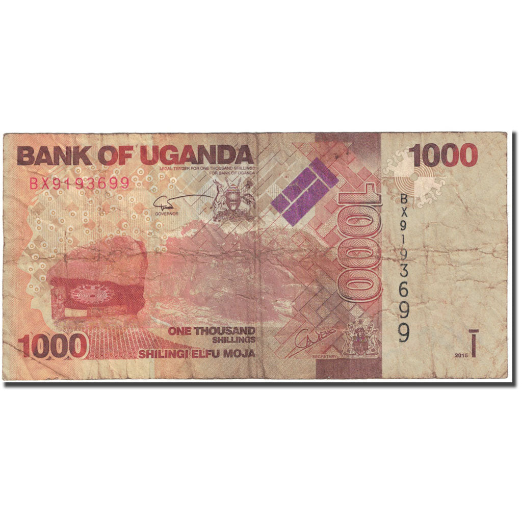 Nota, Uganda, 1000 Shillings, 2010, Undated (2010), KM:49, VG(8-10)