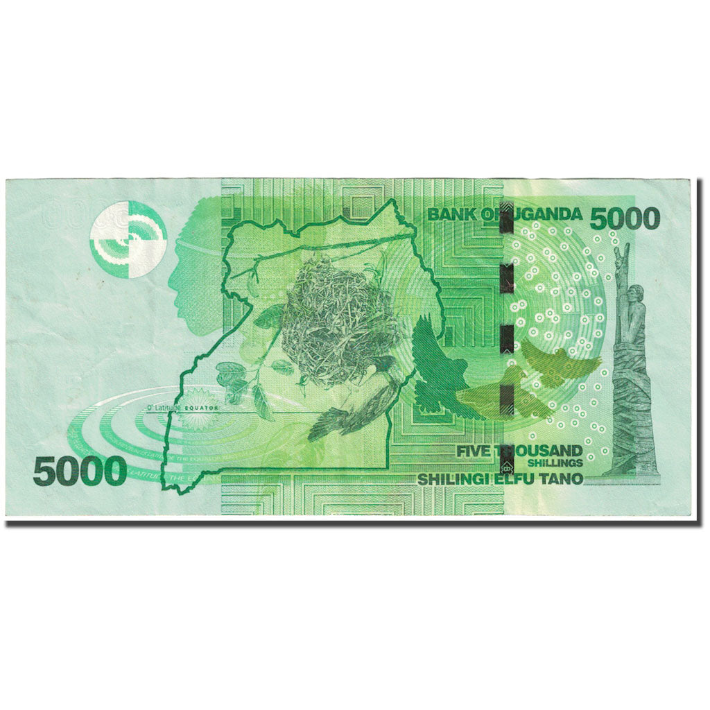 Banknote, Uganda, 5000 Shillings, 2017, Undated (2017), KM:51, EF(40-45)