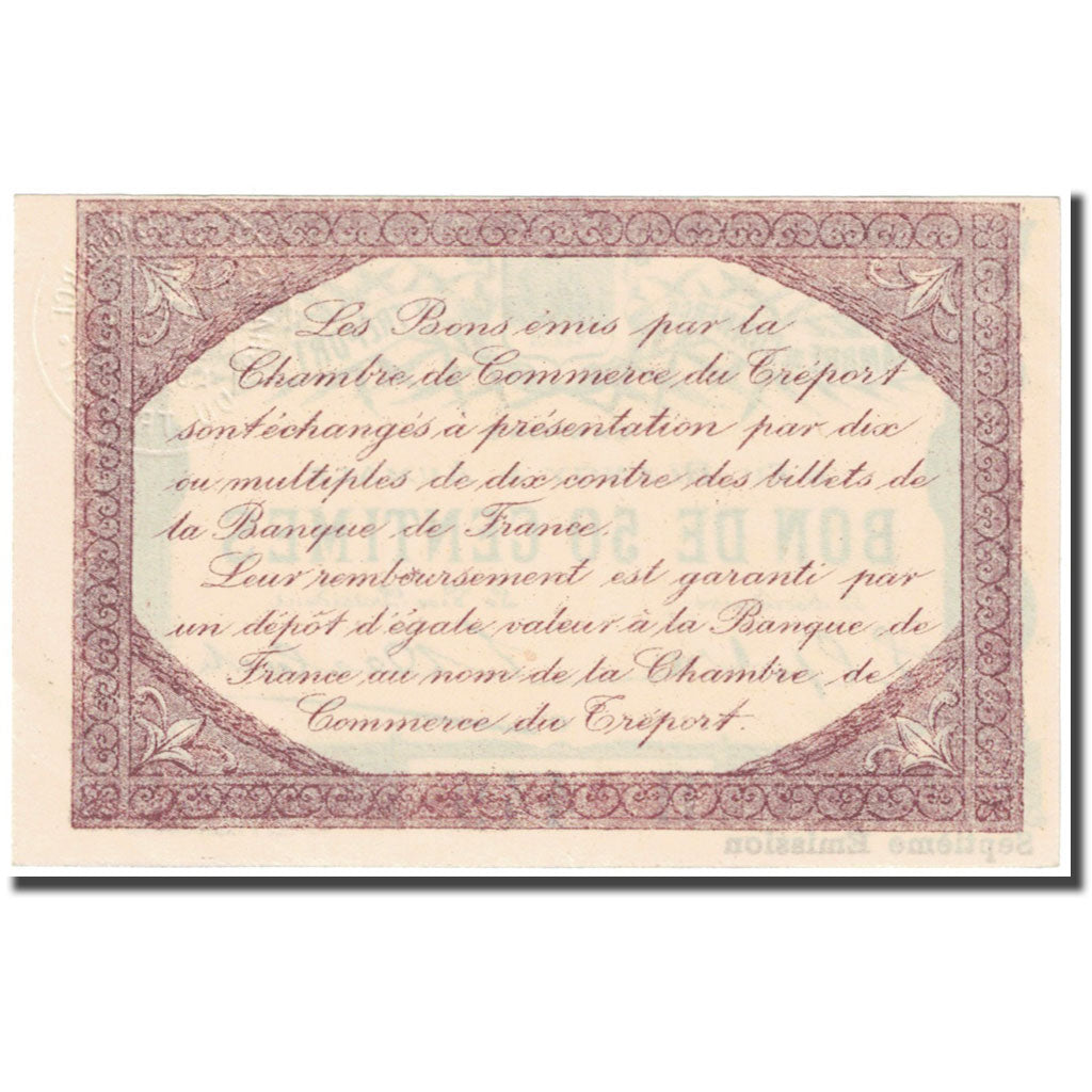França, Le Tréport, 50 Centimes, 1916, UNC(65-70), Pirot:71-28