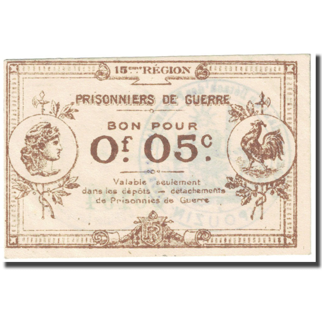 France, Serres-Carpentras, 5 Centimes, 1914-1918, Prisonniers de Guerre