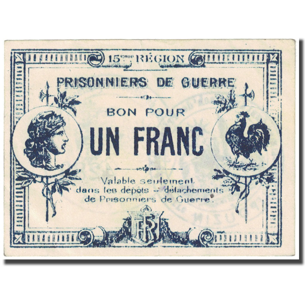 França, Serres-Carpentras, 1 Franc, 1914-1918, Prisonniers de Guerre
