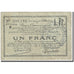 France, Douai, 1 Franc, 1916, VG(8-10), Pirot:59-749