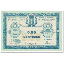France, Saint-Omer, 50 Centimes, 1914, AU(55-58), Pirot:115-1