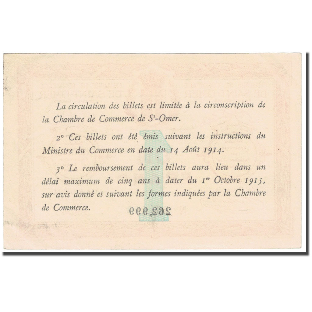 Frankreich, Saint-Omer, 1 Franc, 1914, VZ, Pirot:115-4