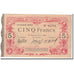 Frankrijk, Cambrai, 5 Francs, 1914, Chambre de Commerce, TB, Pirot:37-24