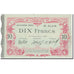 France, Cambrai, 10 Francs, 1914, Chambre de Commerce, TTB, Pirot:37-32