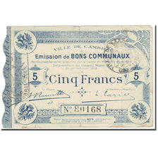 Francia, Cambrai, 5 Francs, 1914, Bons Communaux, B, Pirot:59-445