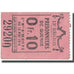 Francia, Chagnat-en-Limagne, 10 Centimes, 1916, Prisonniers de Guerre, EBC