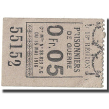 France, Chagnat-en-Limagne, 5 Centimes, 1916, Prisonniers de Guerre, SUP